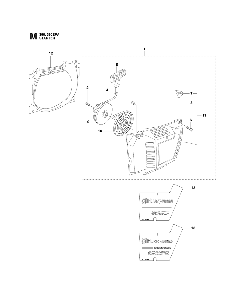 390 EPA-(42)-Husqvarna-PB-12Break Down